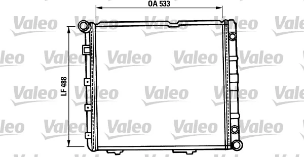 Radiaator, mootorijahutus VALEO 819387