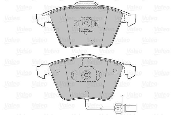 Piduriklotsi komplekt, ketaspidur VALEO 598750