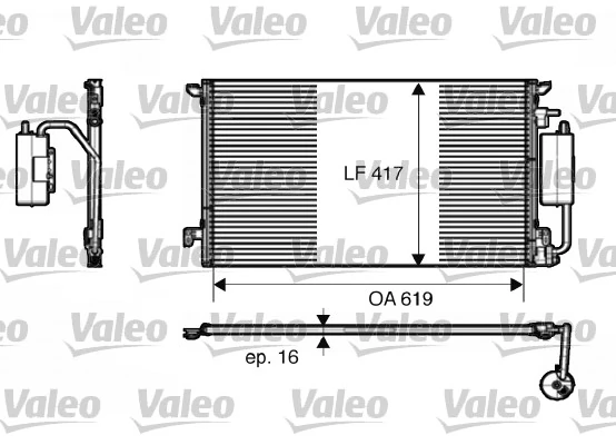 Kondensaator, kliimaseade VALEO 817809