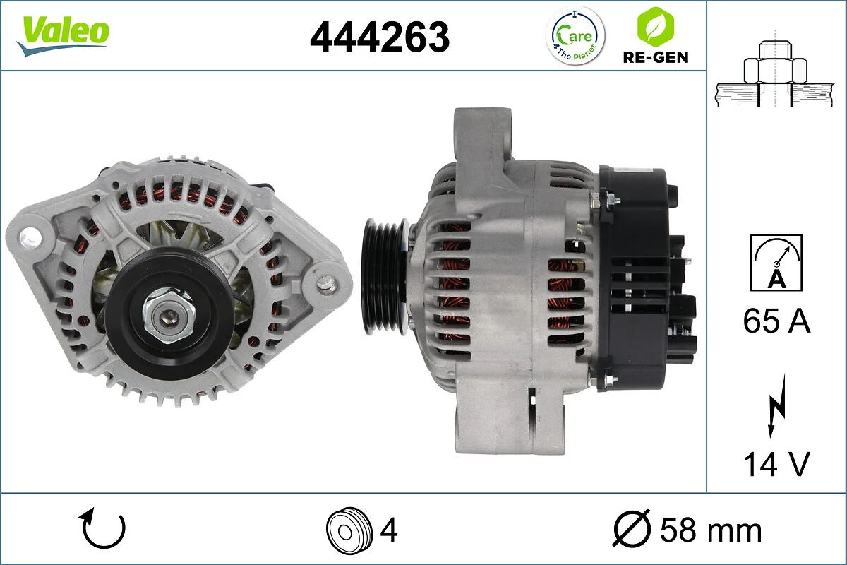 Generaator VALEO 444263