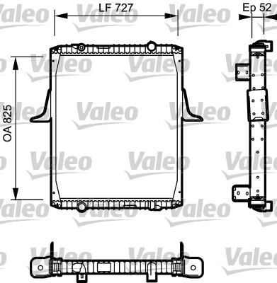 Radiaator, mootorijahutus VALEO 732336