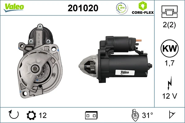 Starter VALEO 201020