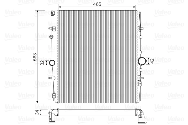Radiaator, mootorijahutus VALEO 732881