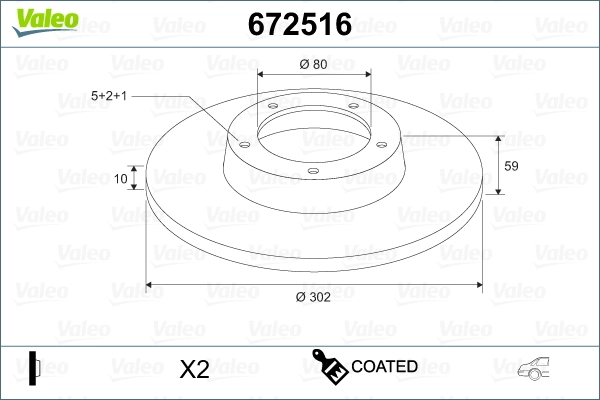 Piduriketas VALEO 672516