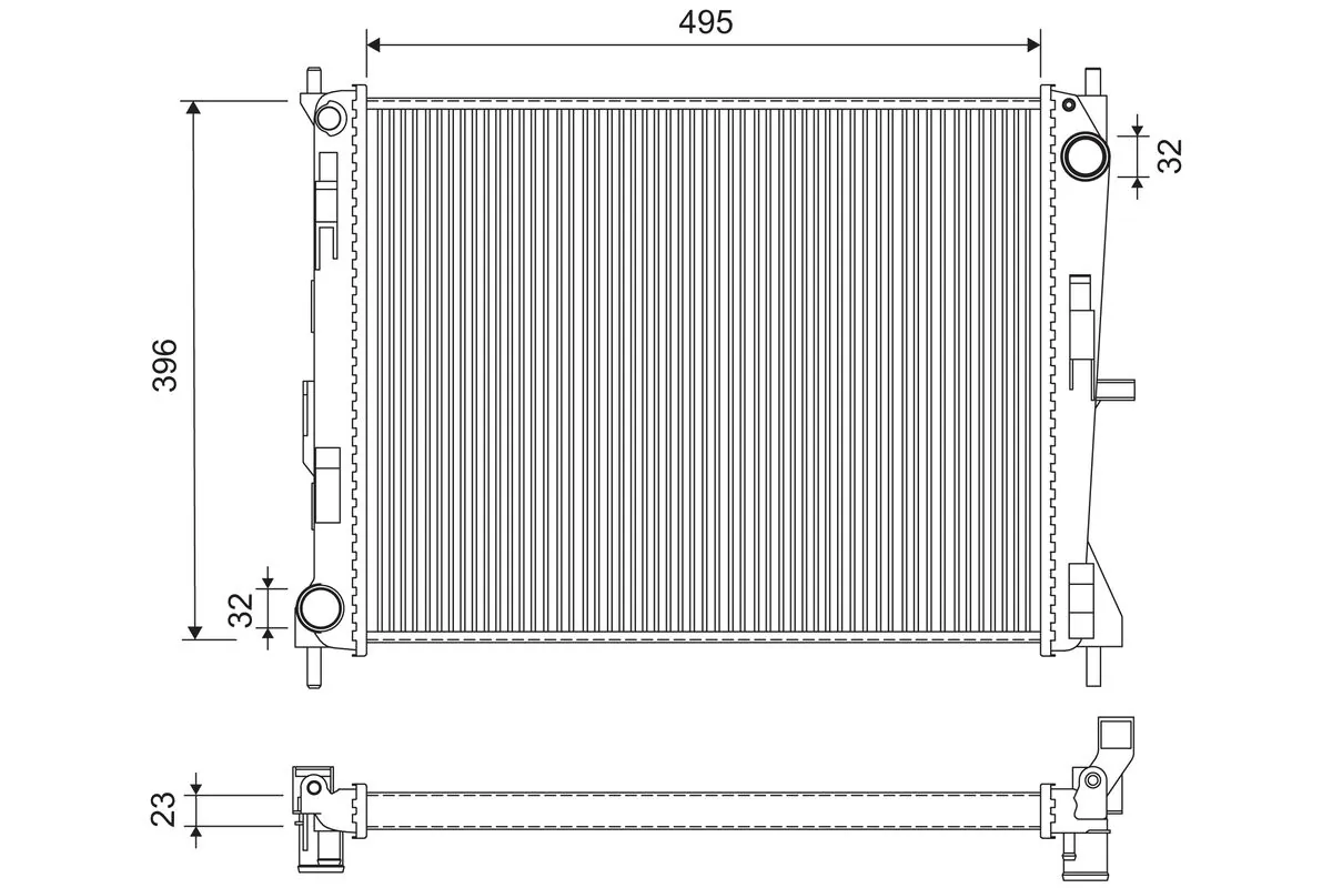 Radiaator, mootorijahutus VALEO 732903