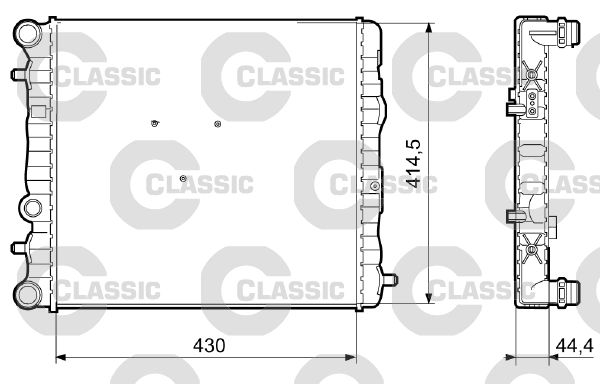 Radiaator, mootorijahutus VALEO 233062