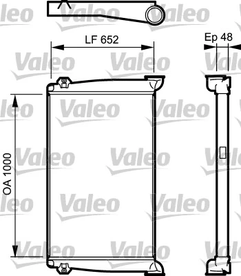 Kompressoriõhu radiaator VALEO 818775