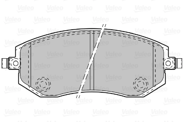 Piduriklotsi komplekt, ketaspidur VALEO 598853