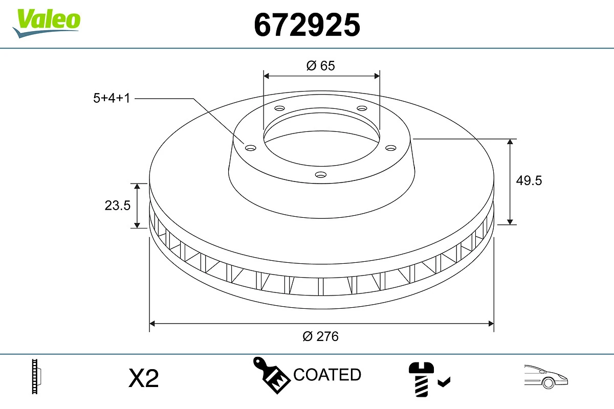 Piduriketas VALEO 672925