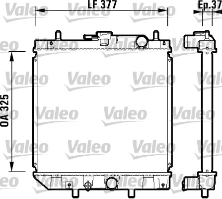 Radiaator, mootorijahutus VALEO 731857