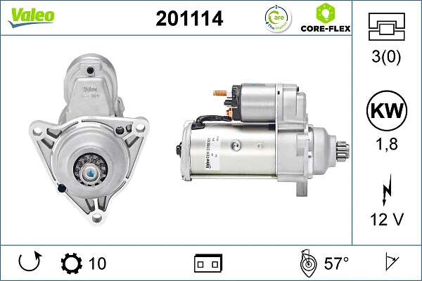 Starter VALEO 201114