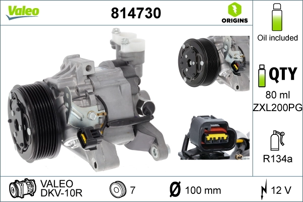 Kompressor, kliimaseade VALEO 814730