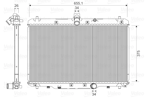 Radiaator, mootorijahutus VALEO 735400