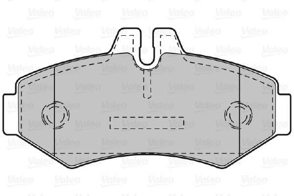 Piduriklotsi komplekt, ketaspidur VALEO 598300