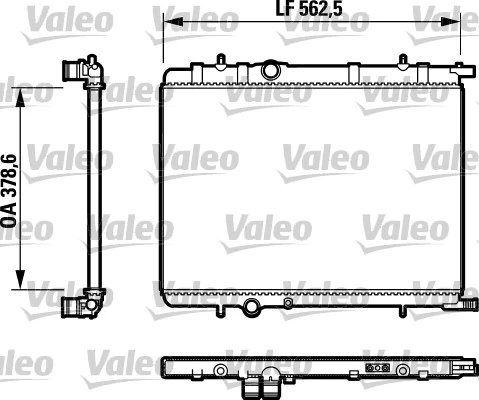 Radiaator, mootorijahutus VALEO 732892