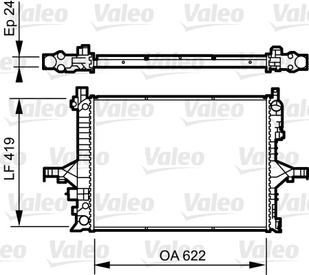 Radiaator, mootorijahutus VALEO 735237