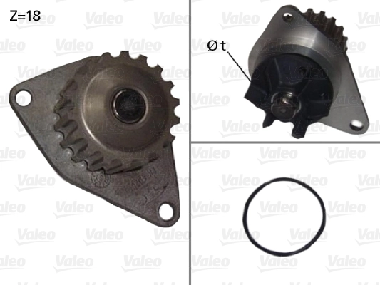 Veepump, mootori jahutus VALEO 506721