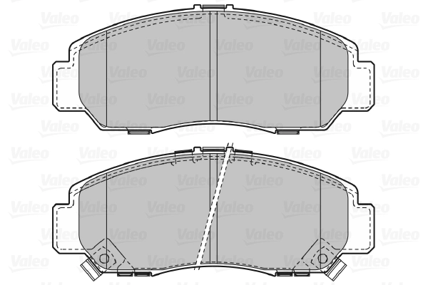 Piduriklotsi komplekt, ketaspidur VALEO 598887