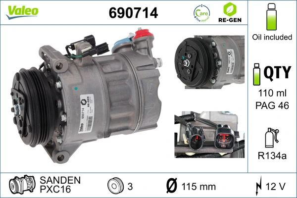 Kompressor, kliimaseade VALEO 690714