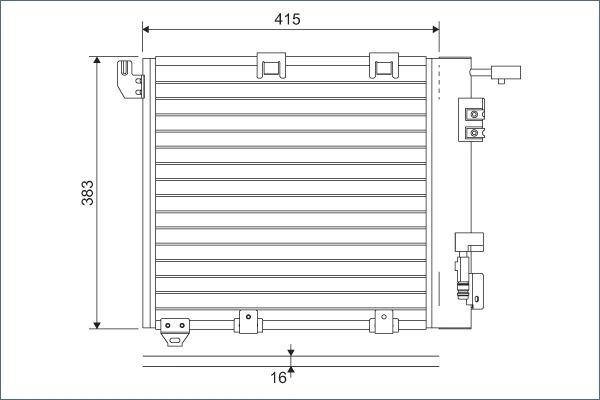 Kondensaator, kliimaseade VALEO 817506