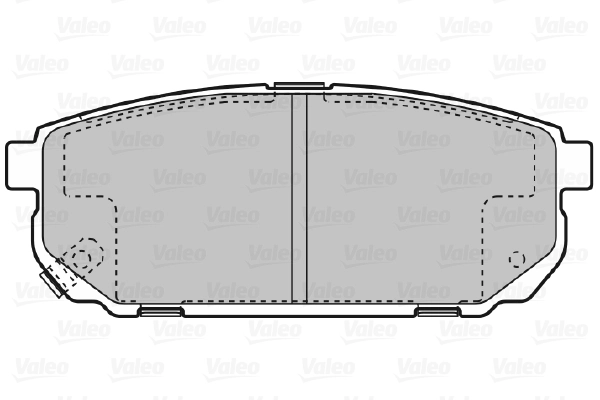 Piduriklotsi komplekt, ketaspidur VALEO 598823