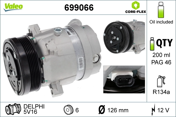 Kompressor, kliimaseade VALEO 699066