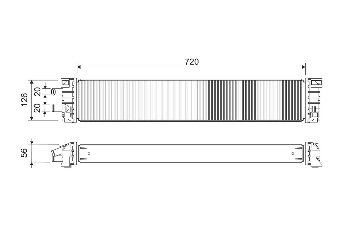 Radiaator, mootorijahutus VALEO 701294