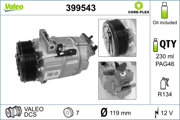 Kompressor, kliimaseade VALEO 399543