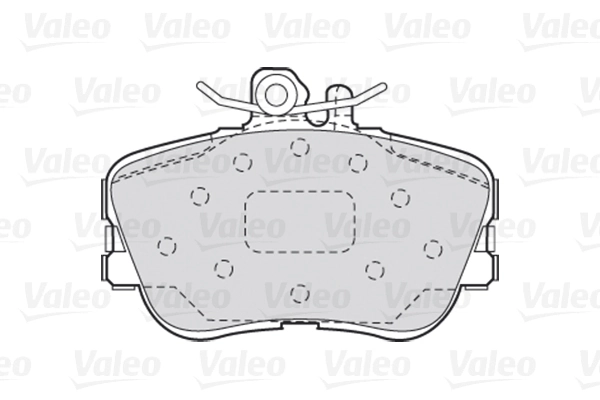 Piduriklotsi komplekt, ketaspidur VALEO 301013