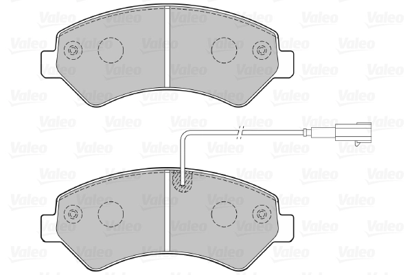 Piduriklotsi komplekt, ketaspidur VALEO 301276
