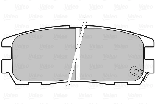 Piduriklotsi komplekt, ketaspidur VALEO 598507