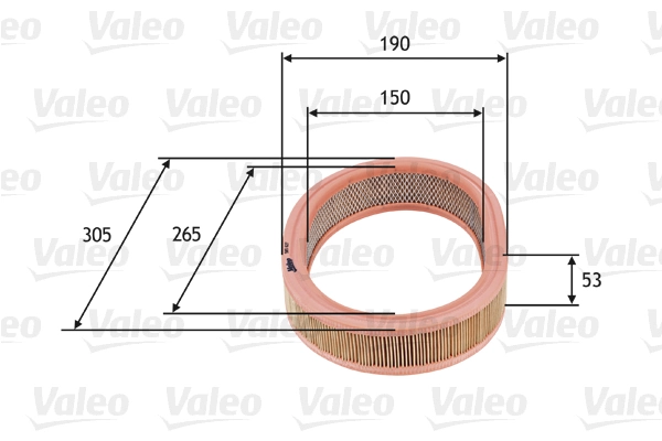 Õhufilter VALEO 585627