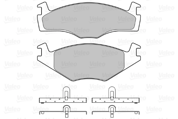 Piduriklotsi komplekt, ketaspidur VALEO 598128