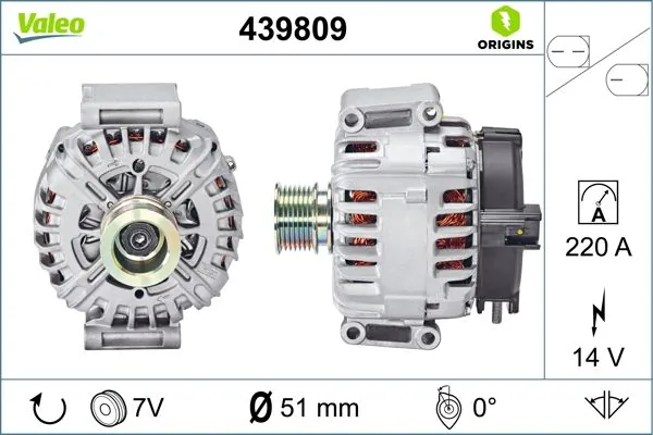 Generaator VALEO 439809