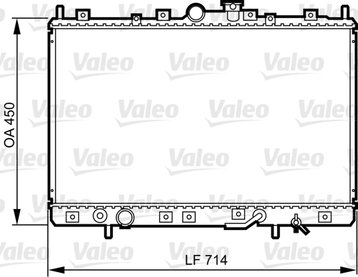 Radiaator, mootorijahutus VALEO 734196