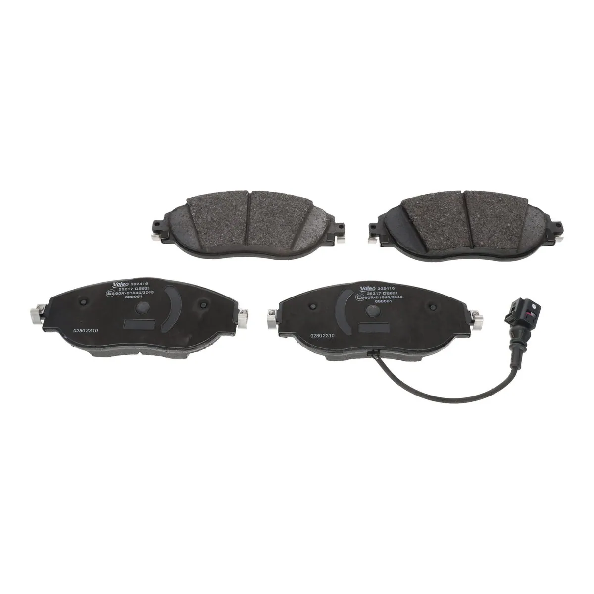 Piduriklotsi komplekt, ketaspidur VALEO 302416