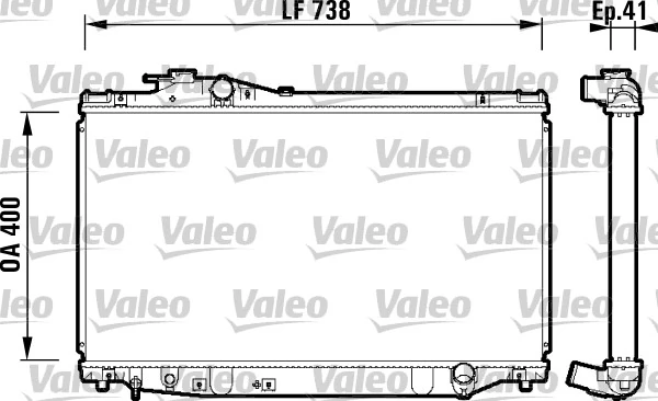 Radiaator, mootorijahutus VALEO 734174