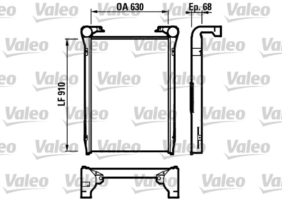 Kompressoriõhu radiaator VALEO 816979