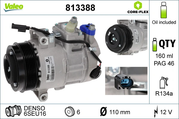 Kompressor, kliimaseade VALEO 813388
