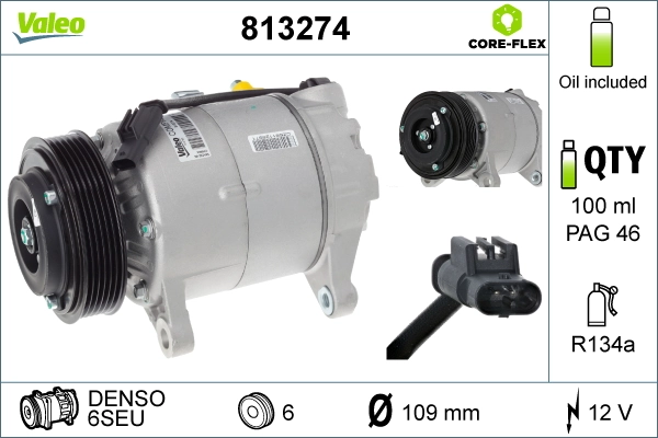 Kompressor, kliimaseade VALEO 813274