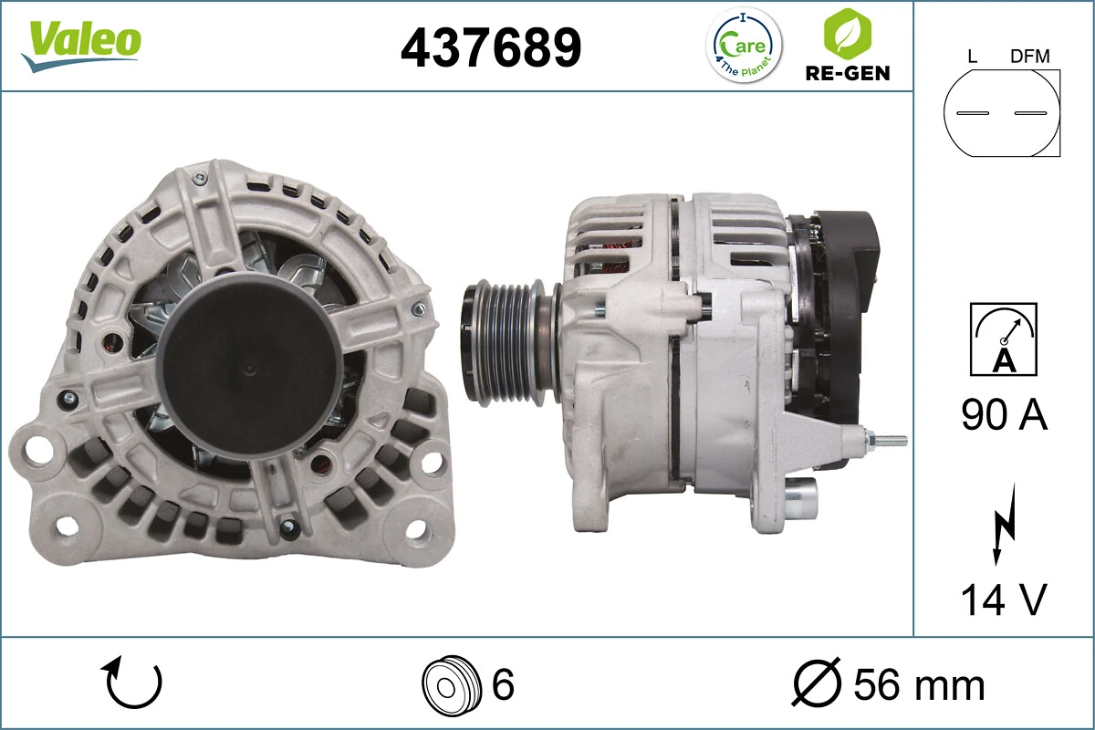 Generaator VALEO 437689