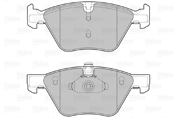 Piduriklotsi komplekt, ketaspidur VALEO 598640