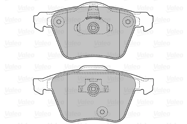 Piduriklotsi komplekt, ketaspidur VALEO 598657