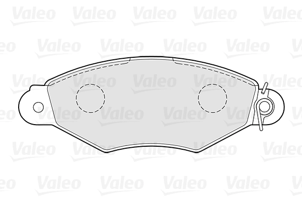 Piduriklotsi komplekt, ketaspidur VALEO 301726