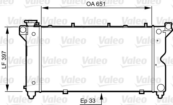 Radiaator, mootorijahutus VALEO 731723