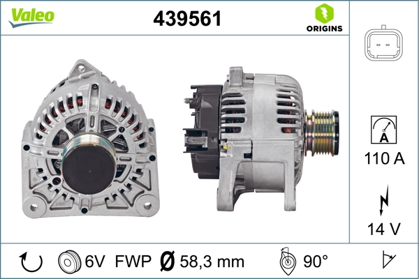 Generaator VALEO 439561