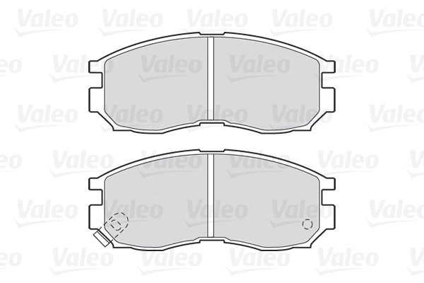 Piduriklotsi komplekt, ketaspidur VALEO 301625