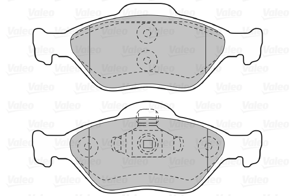 Piduriklotsi komplekt, ketaspidur VALEO 598564