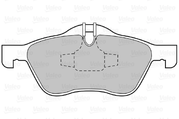 Piduriklotsi komplekt, ketaspidur VALEO 598413