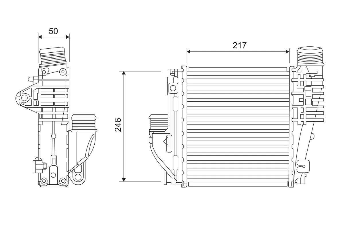 Kompressoriõhu radiaator VALEO 818290